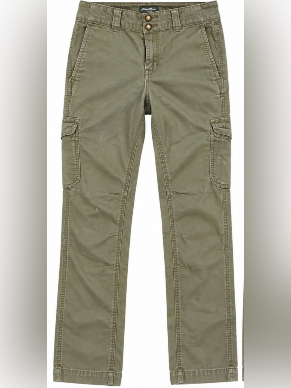 Eddie Bauer Women’s Olive Green Utility Cargo Pants Size 6 Straight Leg